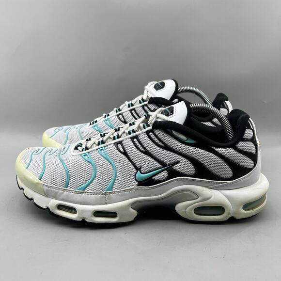 Nike Air Max Plus Tn Hyper Jade Shoes Men Size 11 White Running Comfort Sneakers - Picture 3 of 10